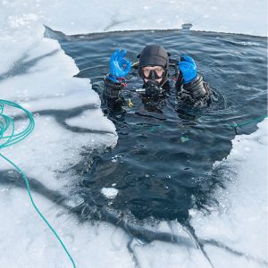 Ice diving