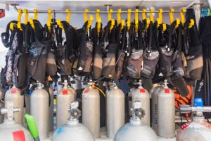 Scuba diving gas mixes