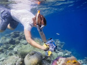 A freediving photography