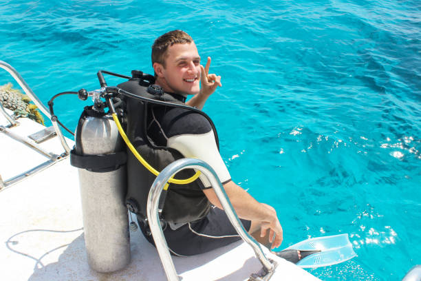 A scuba diver