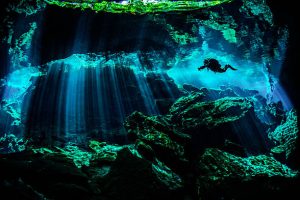 Cave diving