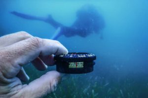 An underwater compass