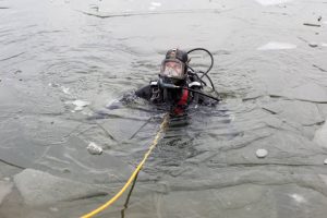 A cold water diving