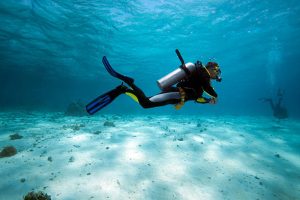 A scuba diver