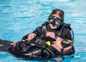 A scuba rescue diver course