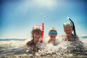 Snorkeler kids