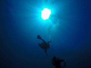 A scuba diver