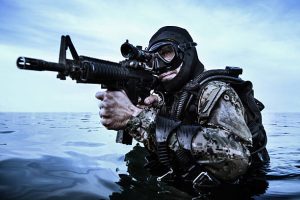 a military diver