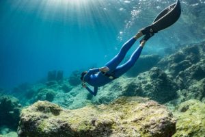 A freediving wetsuit