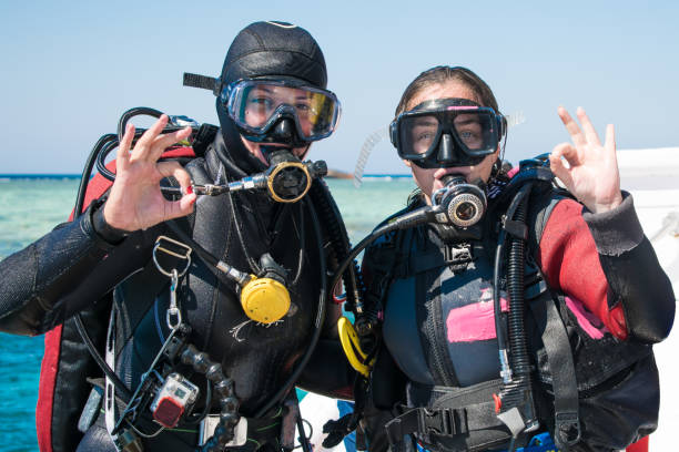A traditional dive mask