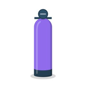 A painted scuba tank