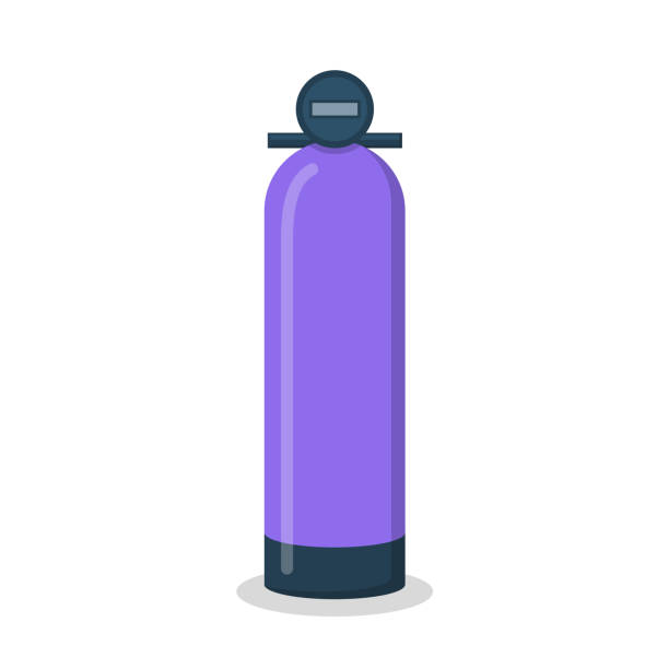 A painted scuba tank
