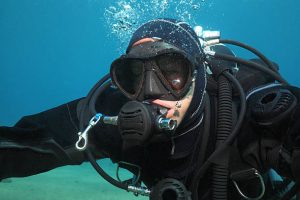 a scuba diver