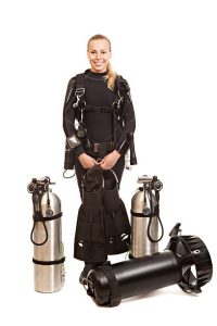 a scuba diver with scuba gear