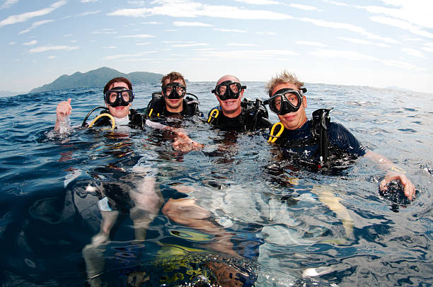 Scuba diving with family