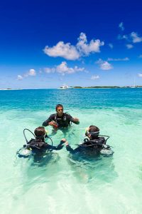 3 open water divers training