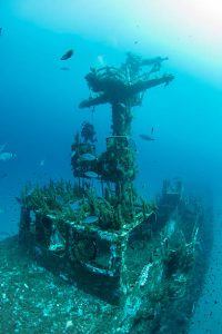 A sunken ship
