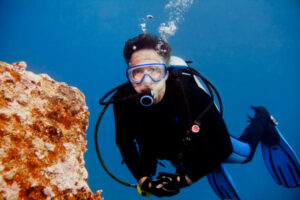 A Scuba Diver underwater